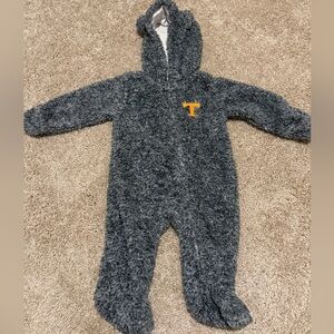 Tennessee Volunteers Game Nap Teddy Fleece Bunting Sleeper Size 3-6 Months